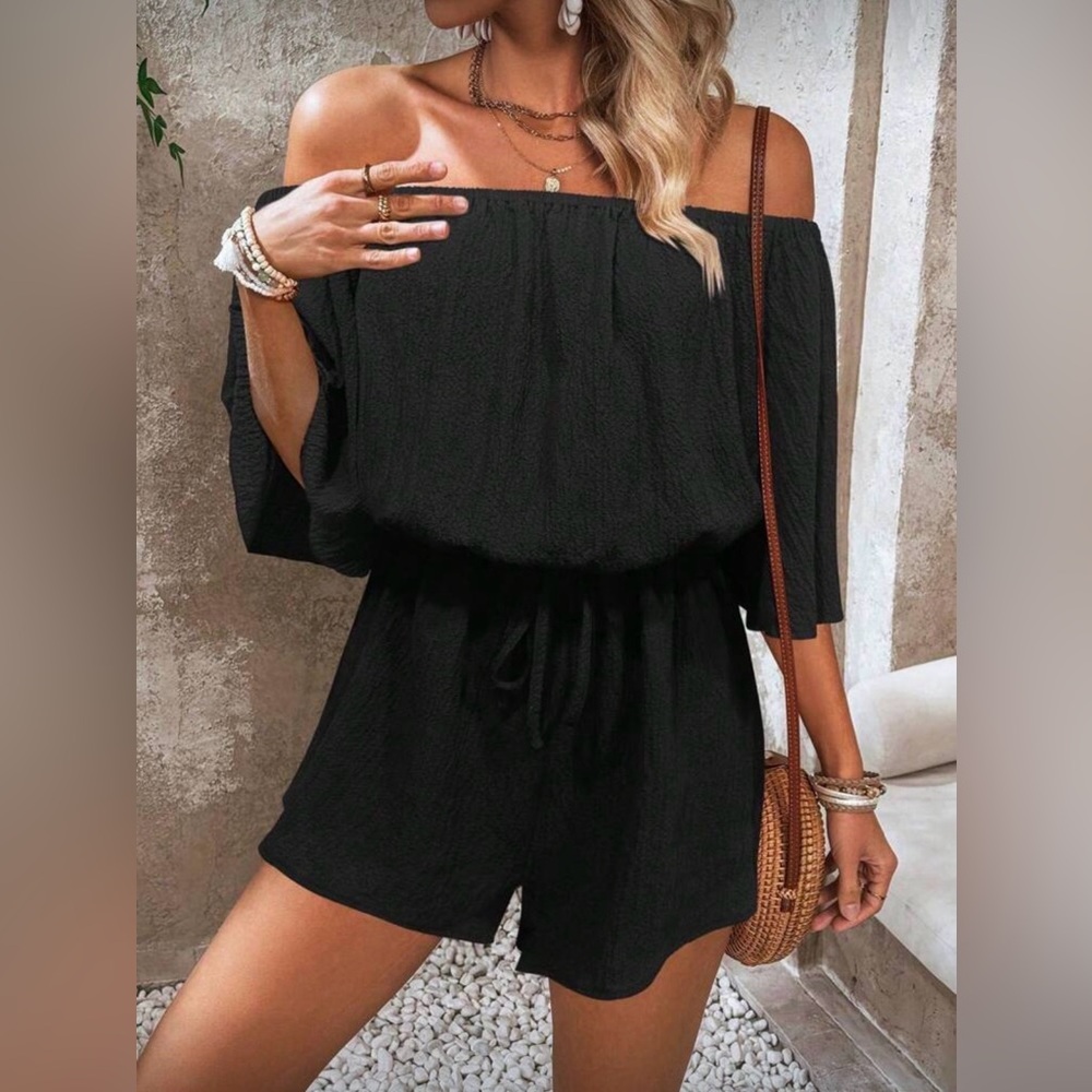 Brand new Black Off-Shoulder Jumpsuit